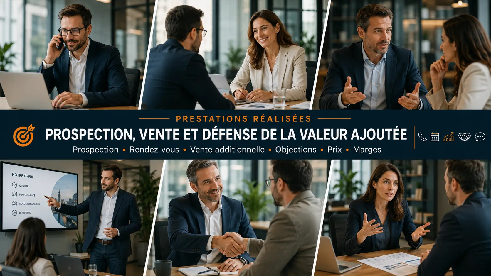 Prestations Face-Client en développement commercial